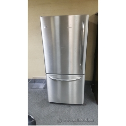 LG Stainless 19.7 cu ft Bottom Freezer Refrigerator Fridge